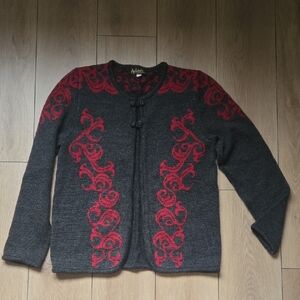 Vintage Apleks Norway Wool Cardigan Sz S